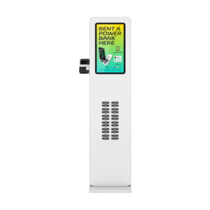 24-Slots  Stripe POS Vertical Power Bank Kiosks