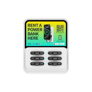 6-Slots Qr Scan Led Shared Power Bank Station